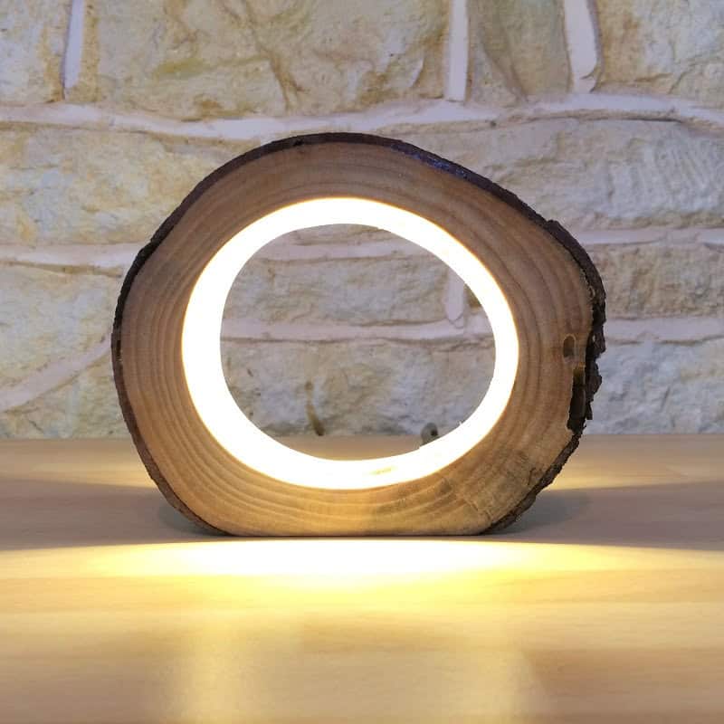 Small LED Log Light Table Lamp Small LED Log Light Table Lamp