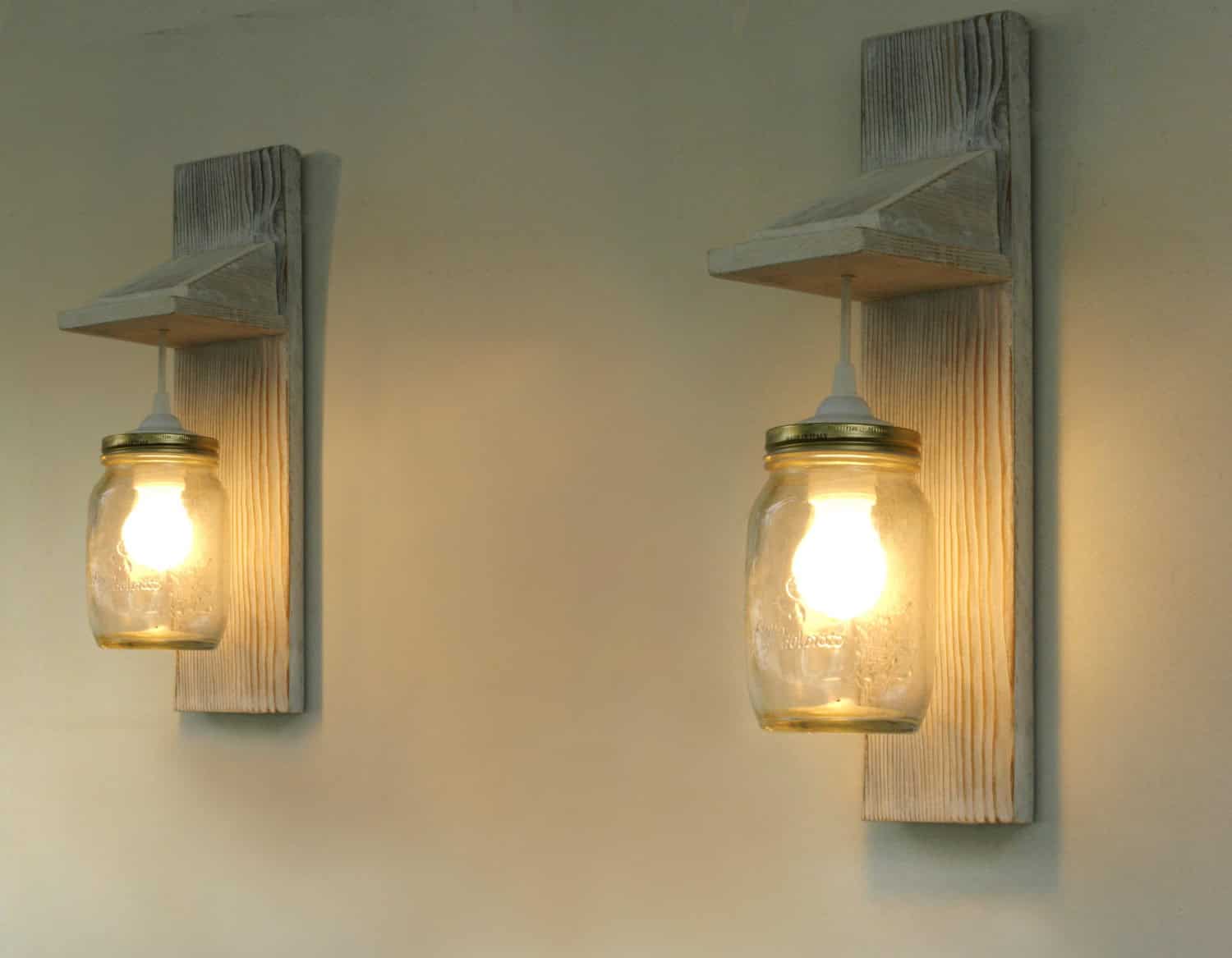 Reclaimed wood wall sconce Reclaimed wood wall sconce