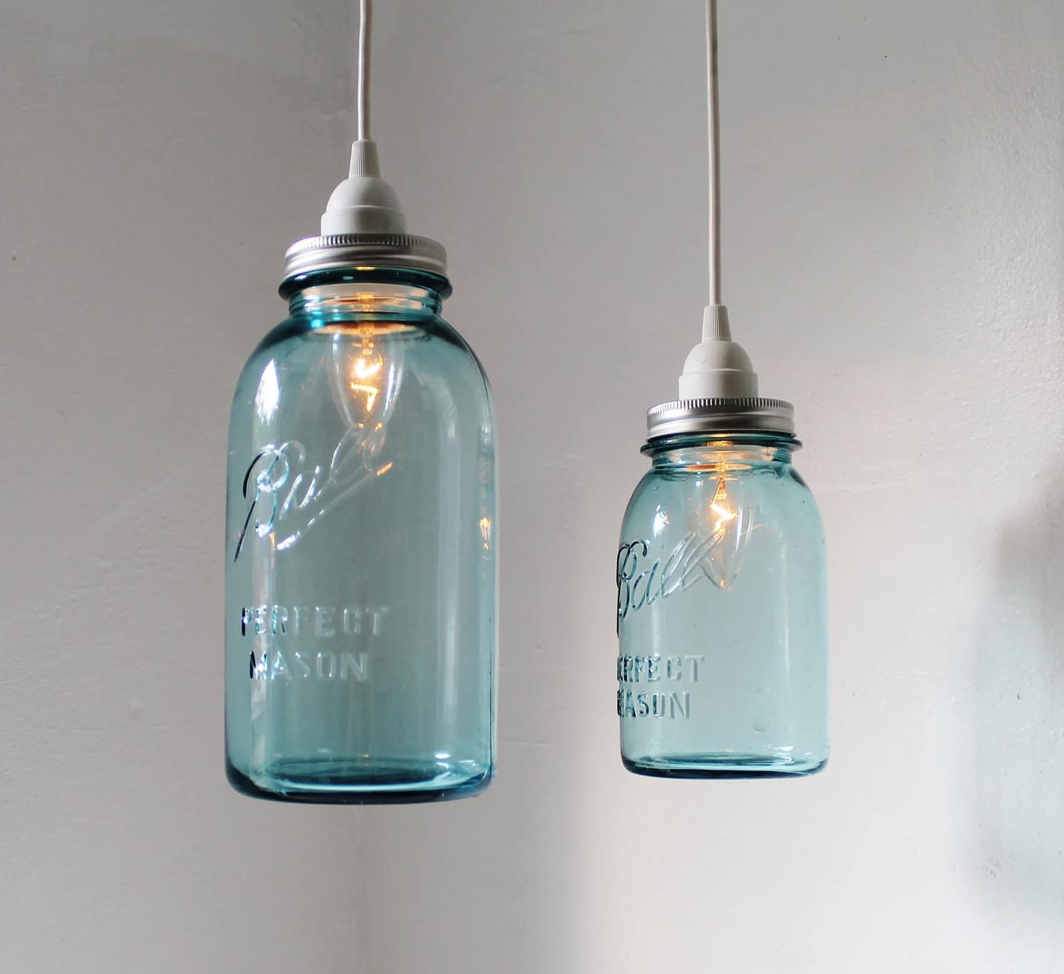 Sea Glass Mason Jar Pendant Lights Sea Glass Mason Jar Pendant Lights