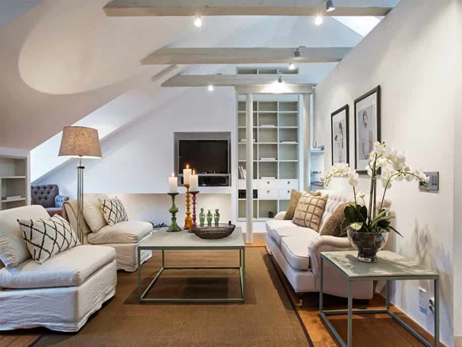 Modern Attic Room- Ideal Balance Between Aesthetics and Ergonomics Modern Attic Room- Ideal Balance Between Aesthetics and Ergonomics