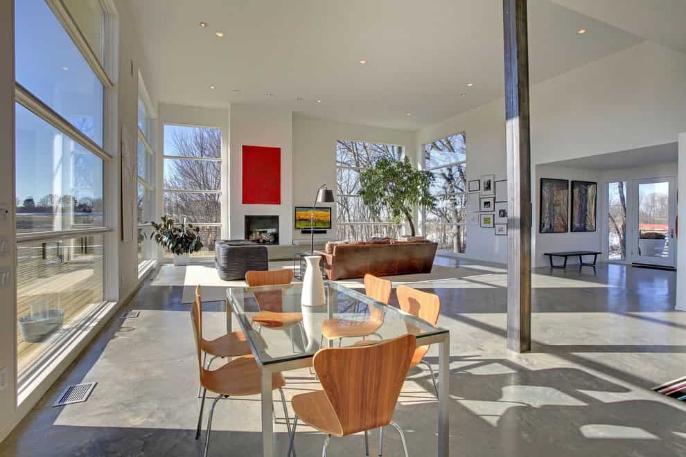 17 Divine Dining Room Designs With Concrete Flooring 17 Divine Dining Room Designs With Concrete Flooring