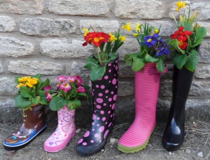 17 Super Creative Ideas To Repurpose Rain Boots Into Planters 17 Super Creative Ideas To Repurpose Rain Boots Into Planters