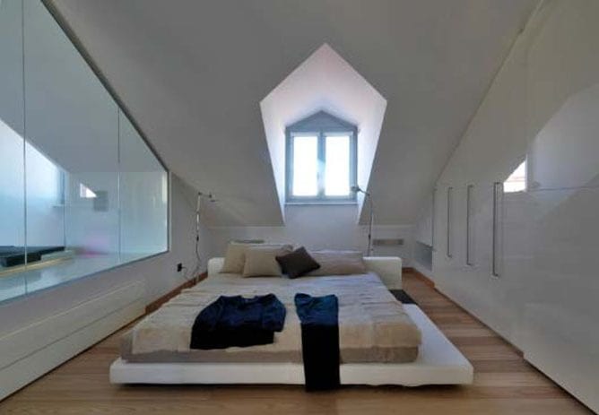 Modern Attic Room- Ideal Balance Between Aesthetics and Ergonomics Modern Attic Room- Ideal Balance Between Aesthetics and Ergonomics