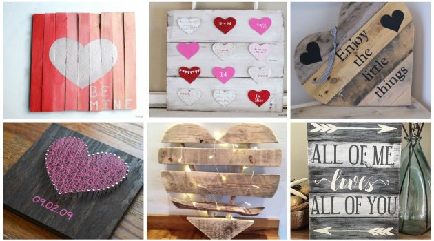 19 Totally Amazing DIY Pallet Crafts For Valentine’s Day