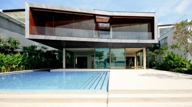 Stereoscopic House by Pencil Office on the Sentosa Island in Singapore