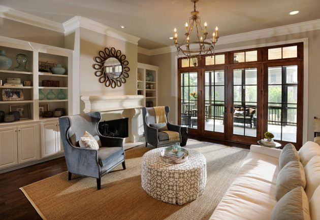 Double French Doors In Living Room