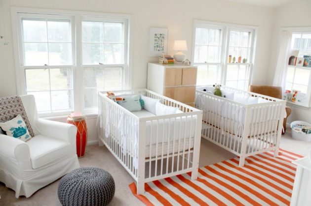 19 Interesting Ways To Decorate Stunning Nursery For Twins