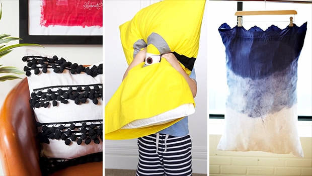 15 Charming DIY Pillowcases Your Bedroom Patiently Awaits