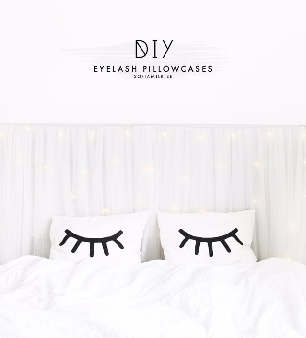 diy eyelash pillow