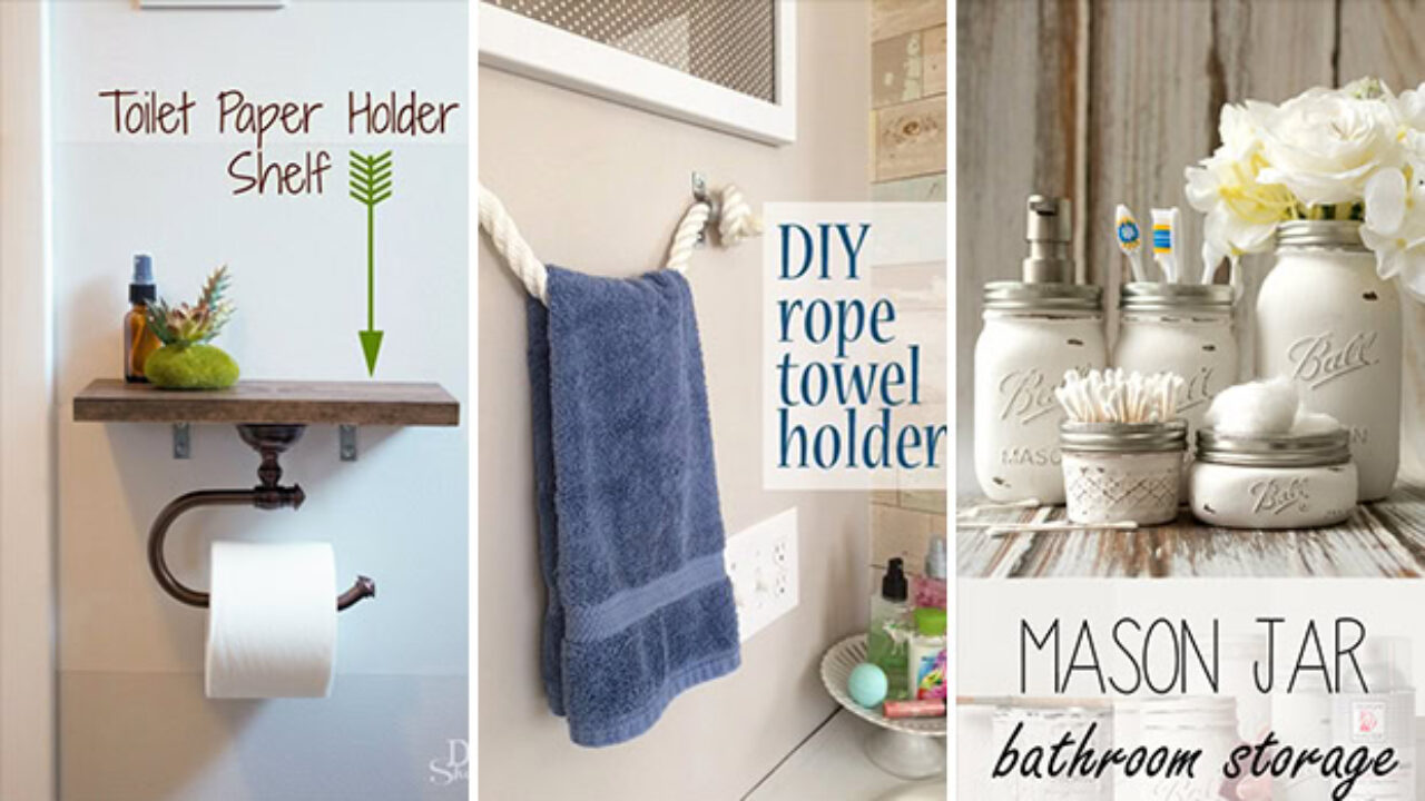 15 Pretty Awesome Diy Ideas For Your Bathroom S Decor