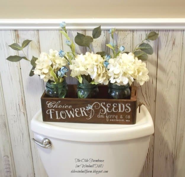 15 Pretty Awesome DIY Ideas For Your Bathroom's Decor