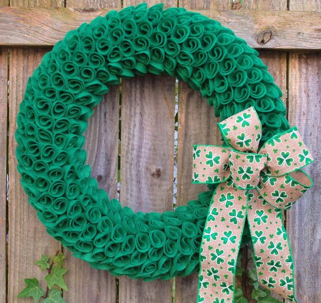 15 Stunning Handmade St. Patrick's Day Wreath Designs