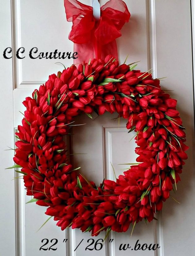 15 Sweet Handmade Valentine's Day Wreath Designs For Your Last Minute Gift