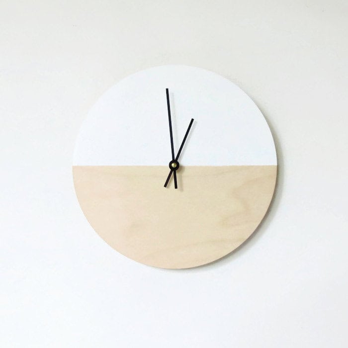 Handmade Wall Clock – Minimalist Modern Design Handmade Wall Clock – Minimalist Modern Design