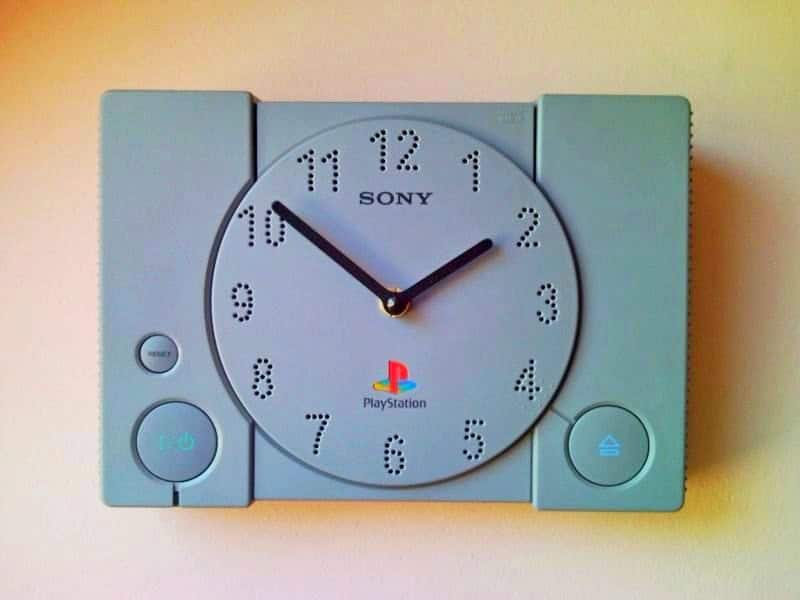 recycled video game console clock recycled video game console clock