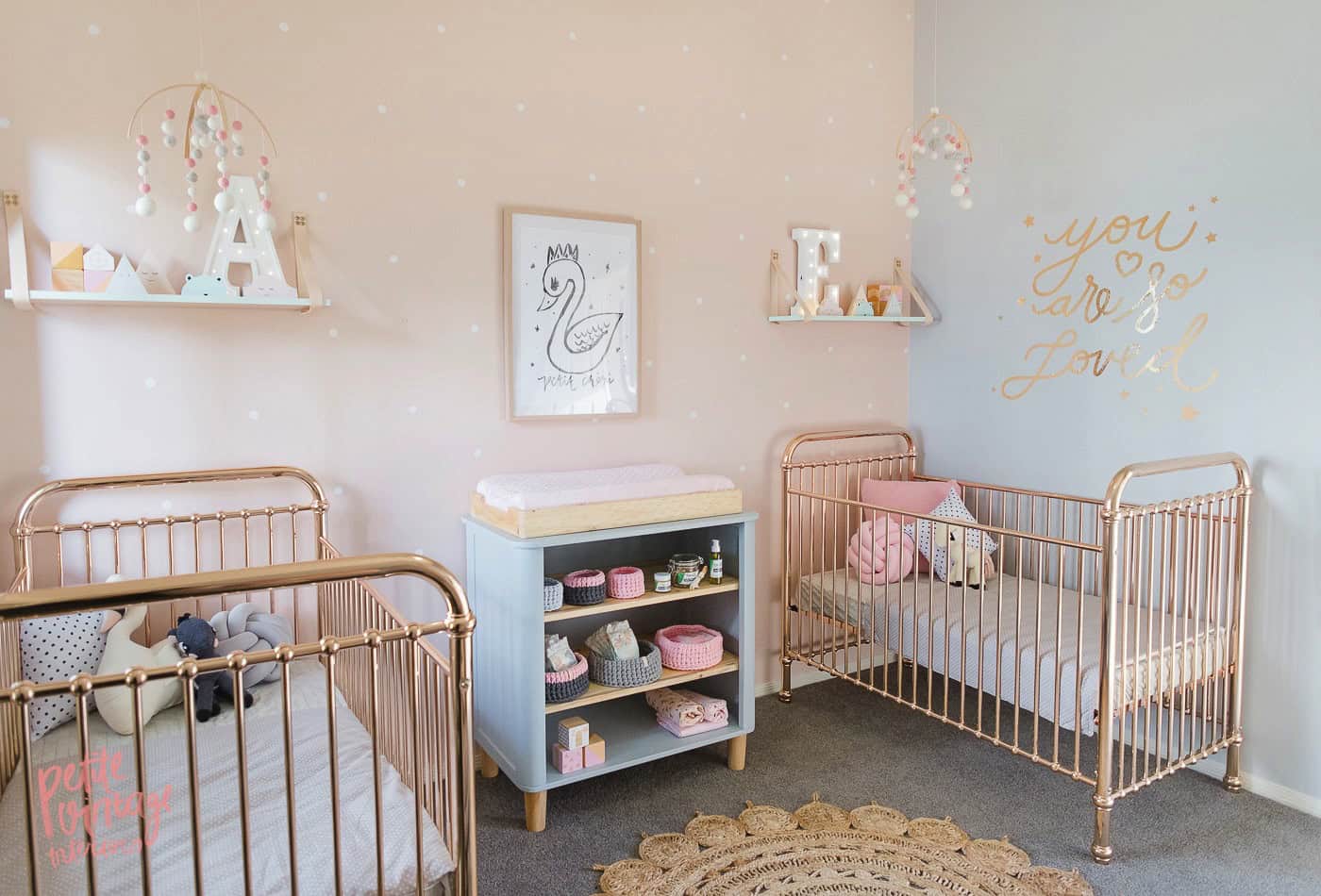 19 Interesting Ways To Decorate Stunning Nursery For Twins