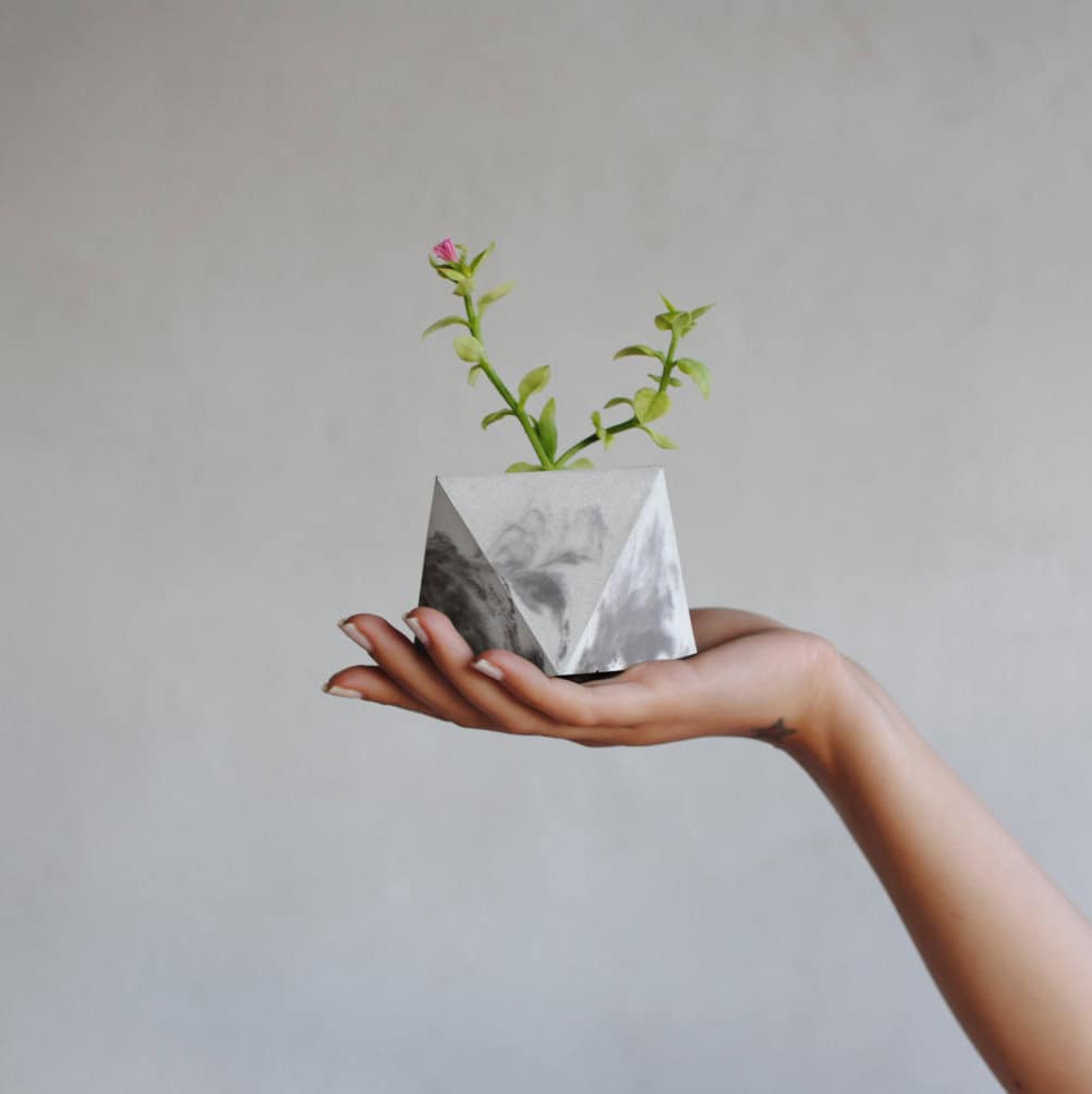 Small Marble Planter Small Marble Planter