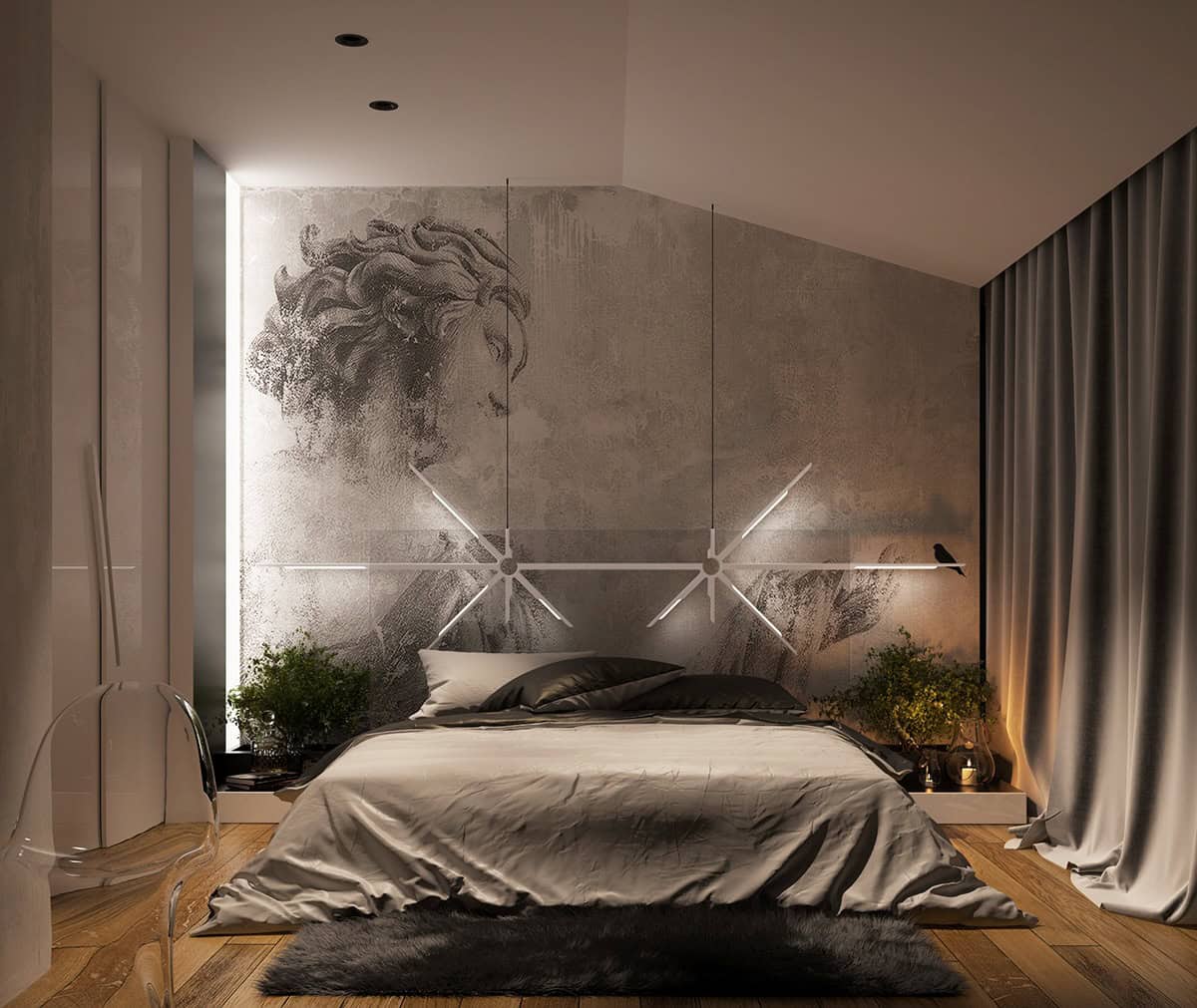 19 Marvelous Bedrooms With Concrete Wall That Are Worth Seeing 19 Marvelous Bedrooms With Concrete Wall That Are Worth Seeing