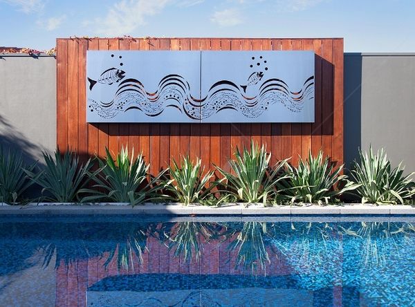 Outdoor Wall Decor To Enhance The Exterior, Pool Patio Wall Art