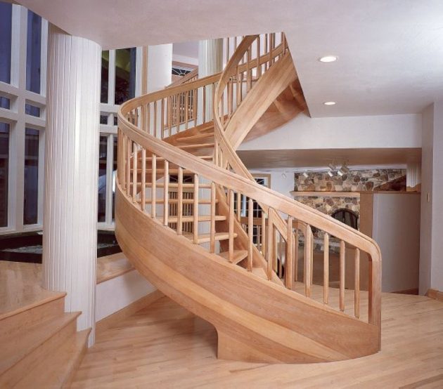 16 Wooden Staircase Ideas To Spice Up Your Interior Design,Entrance Living Room Middle Class Indian Home Interior Design