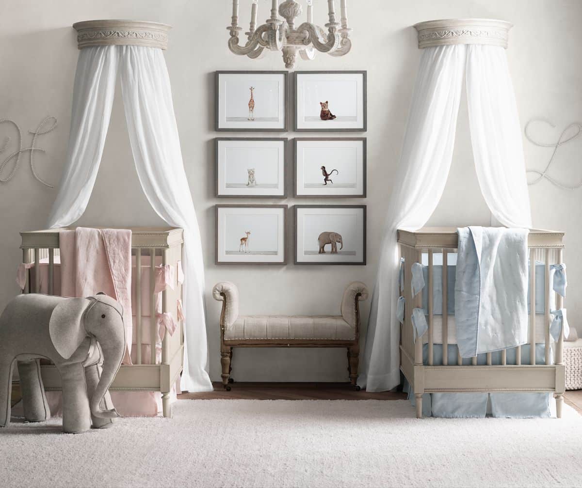 19 Interesting Ways To Decorate Stunning Nursery For Twins