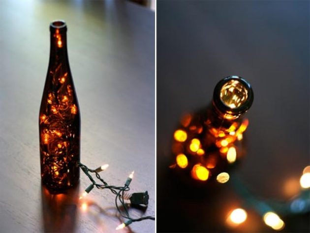 23 Ingenious Ideas To Transform Old Glass Bottles Into Extravagant Lamps