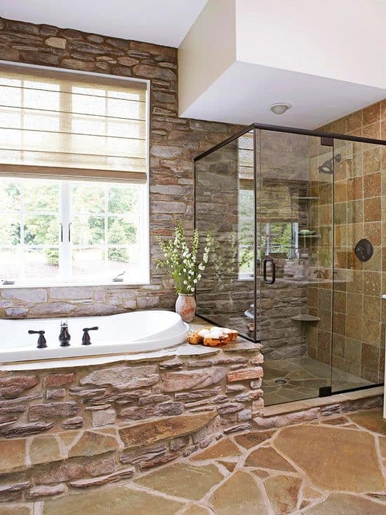 20 Truly Amazing Stone Bathrooms To Enter Rustic Charm In The Home