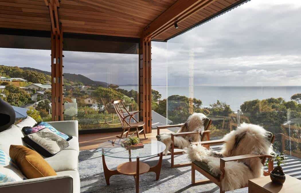 Living space of Dorman House by Austin Maynard Architects