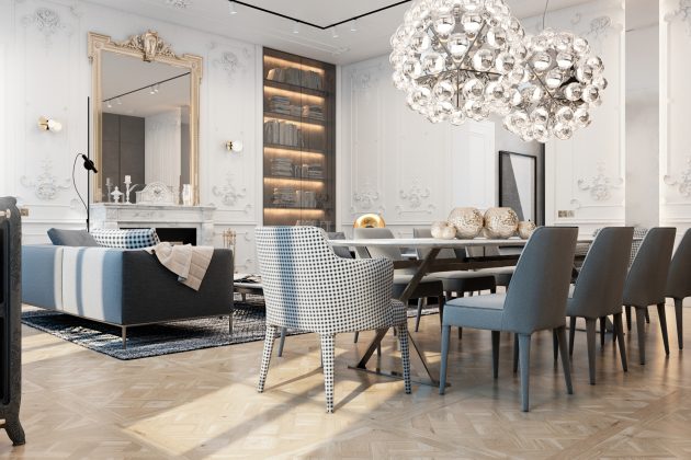 Exquisite Flat by Vitaliy Yurov, Iryna Dzhemesiuk in Paris, France