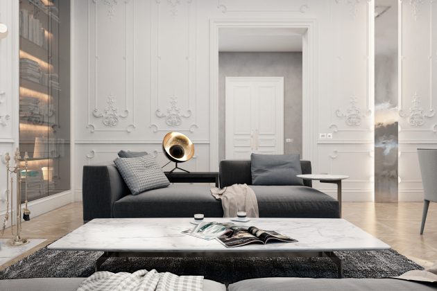 Exquisite Flat by Vitaliy Yurov, Iryna Dzhemesiuk in Paris, France