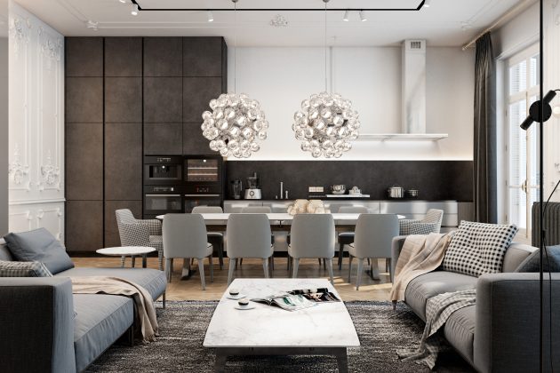 Exquisite Flat by Vitaliy Yurov, Iryna Dzhemesiuk in Paris, France