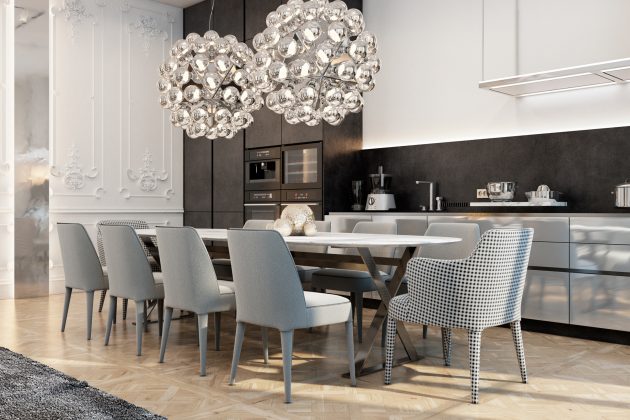 Exquisite Flat by Vitaliy Yurov, Iryna Dzhemesiuk in Paris, France