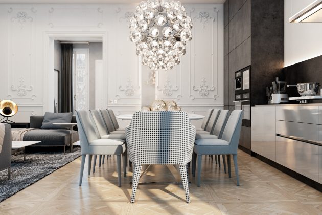 Exquisite Flat by Vitaliy Yurov, Iryna Dzhemesiuk in Paris, France