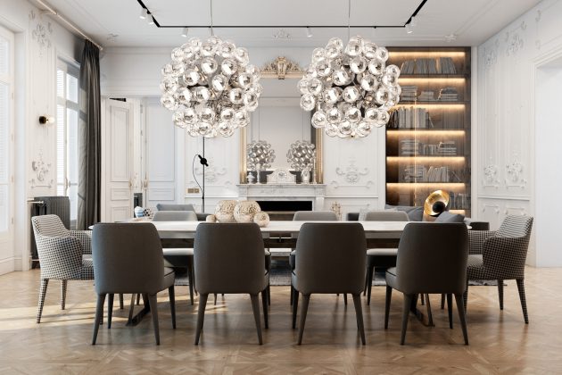 Exquisite Flat by Vitaliy Yurov, Iryna Dzhemesiuk in Paris, France