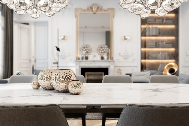Exquisite Flat by Vitaliy Yurov, Iryna Dzhemesiuk in Paris, France