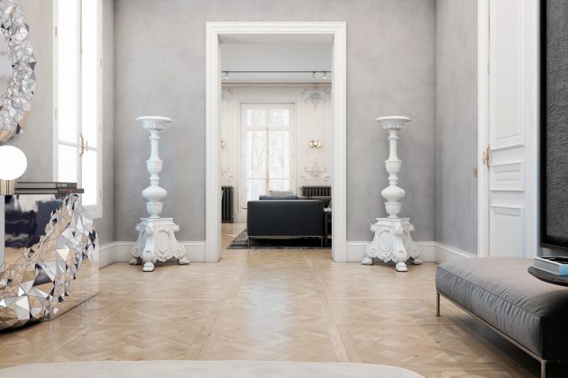 Exquisite Flat by Vitaliy Yurov, Iryna Dzhemesiuk in Paris, France