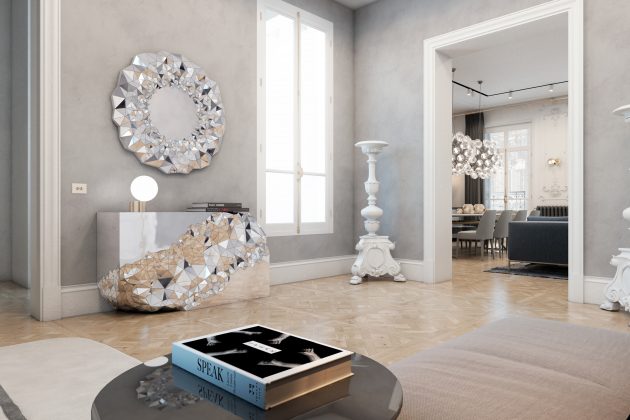 Exquisite Flat by Vitaliy Yurov, Iryna Dzhemesiuk in Paris, France