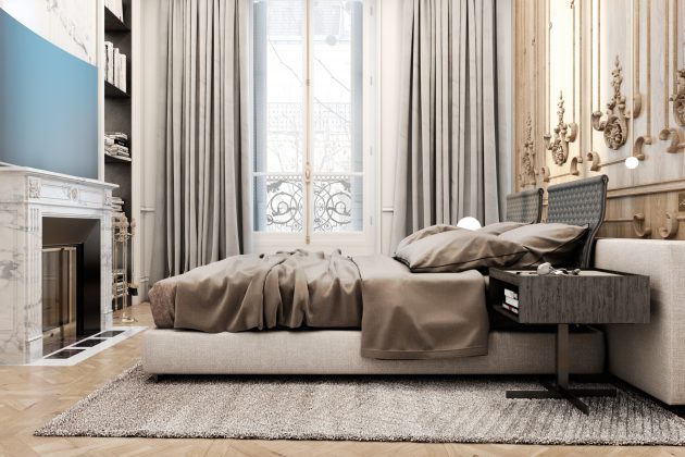 Exquisite Flat by Vitaliy Yurov, Iryna Dzhemesiuk in Paris, France