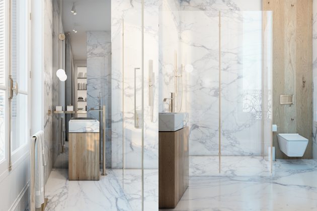 Exquisite Flat by Vitaliy Yurov, Iryna Dzhemesiuk in Paris, France