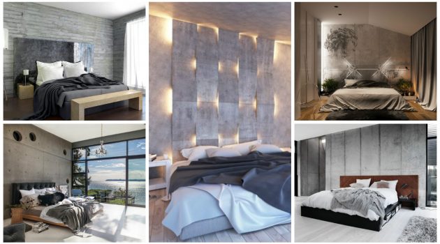 19 Marvelous Bedrooms With Concrete Wall That Are Worth Seeing