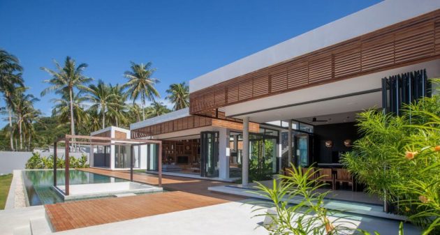 Villa Malouna by Sicart & Smith Architects on the Koh Samui Island in Thailand