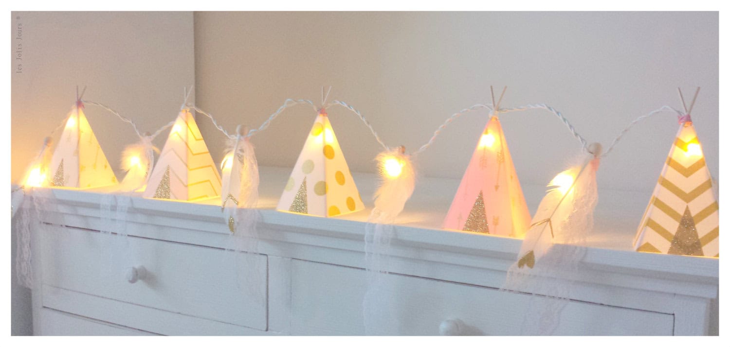 Teepee night lights