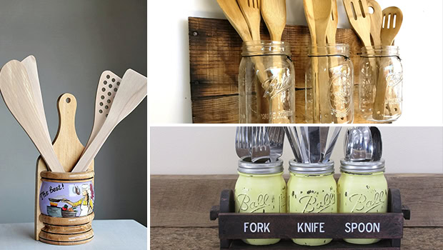 15 Amazing Housewarming Gifts In The Form of Handmade Kitchen Utensil Holders