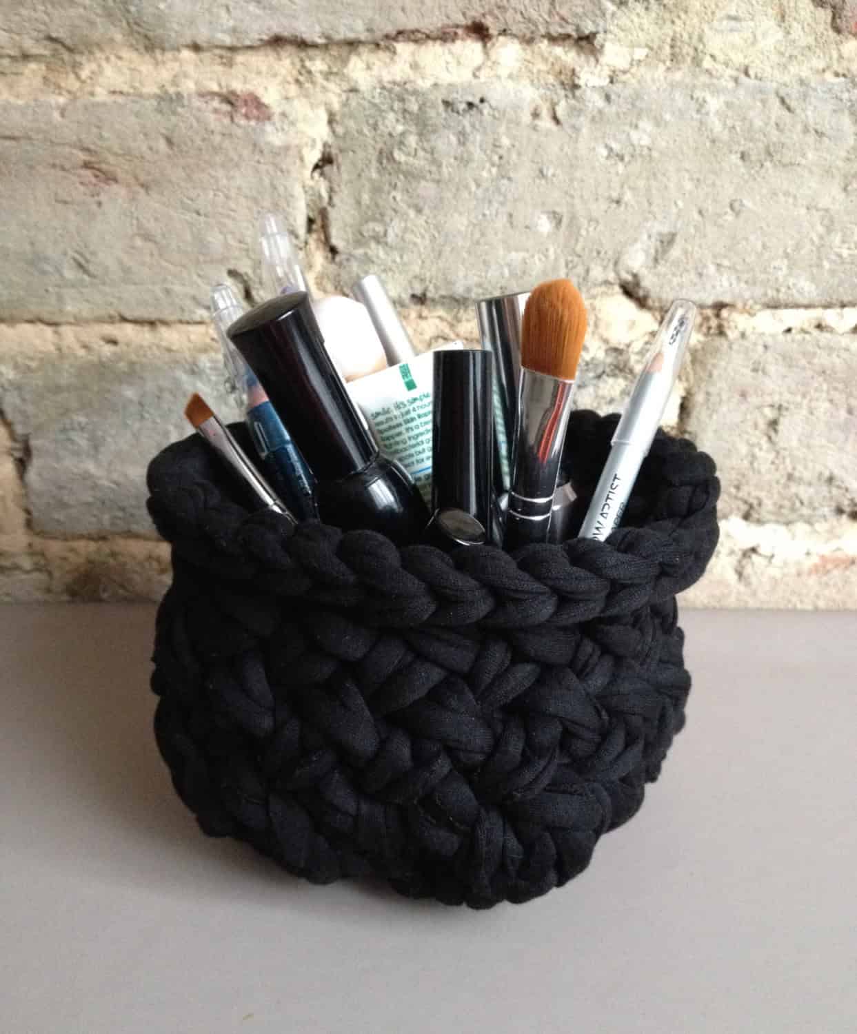 Small black storage basket Small black storage basket