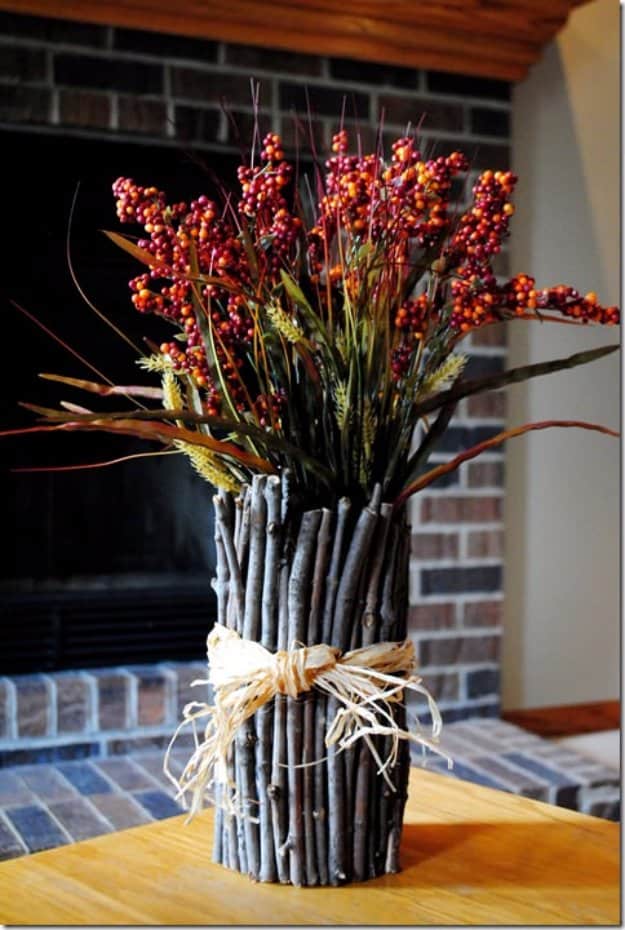 DIY Twig Vase DIY Twig Vase