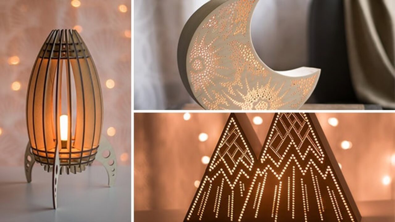 15 Enchanting Night Light Designs Made With Laser Cut Wood