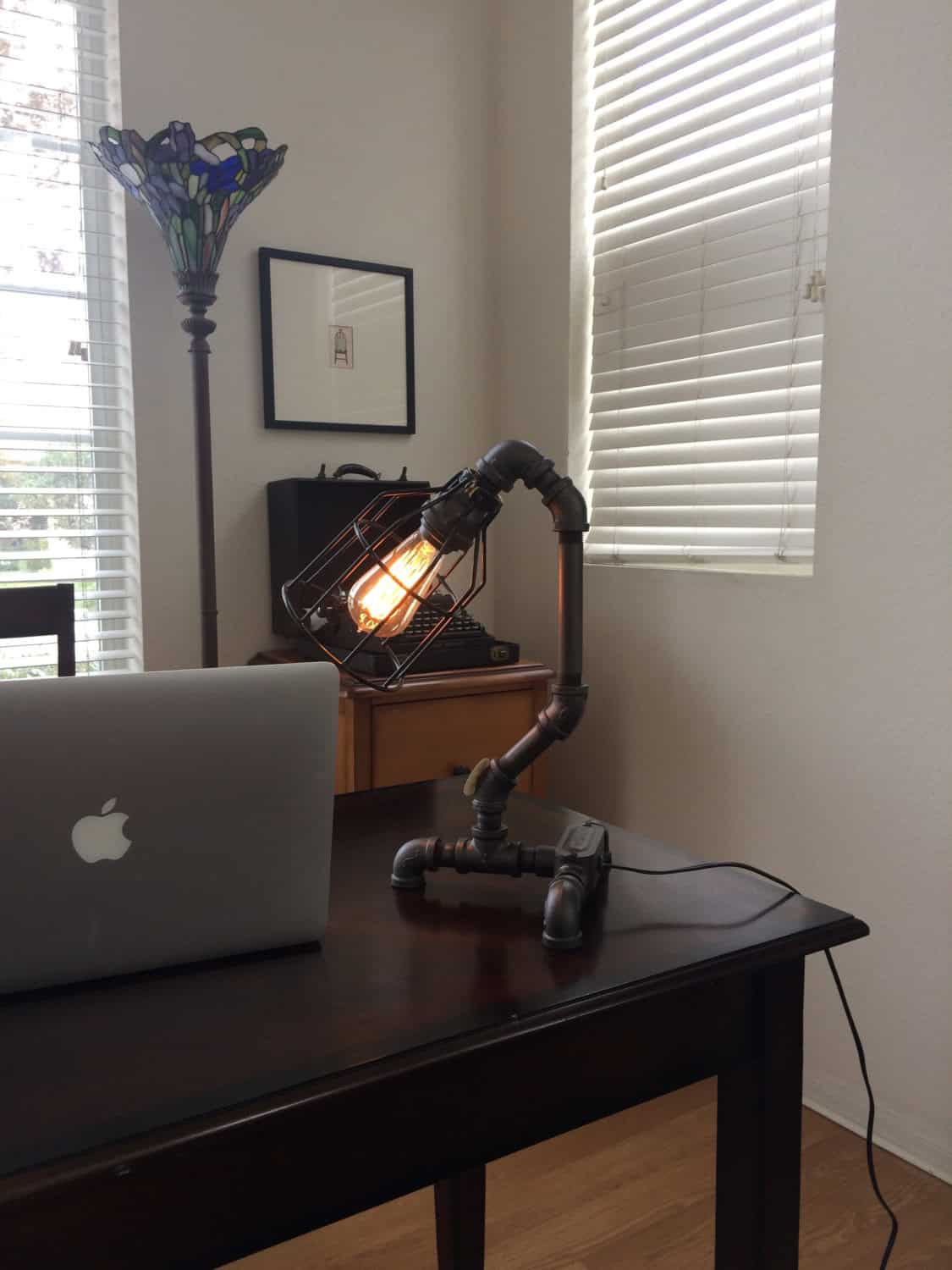 Handcrafted Industrial Pipe Lamp Handcrafted Industrial Pipe Lamp