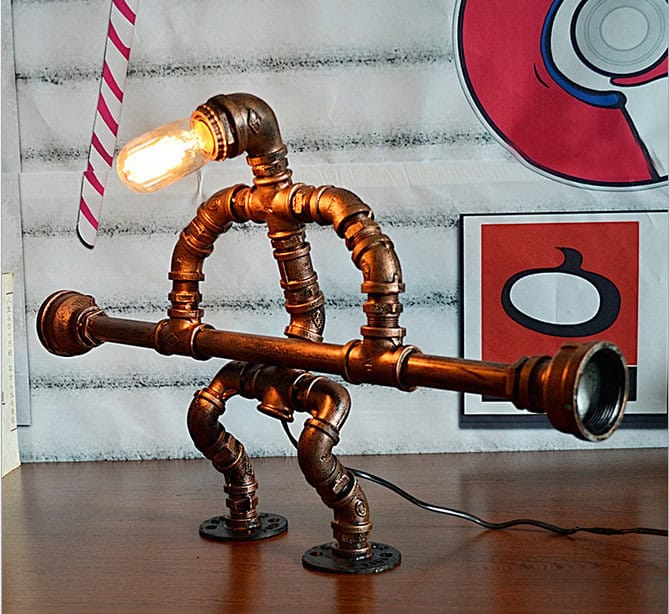 17 Amazingly Creative Handmade Pipe Lamp Designs You'll Want To Have