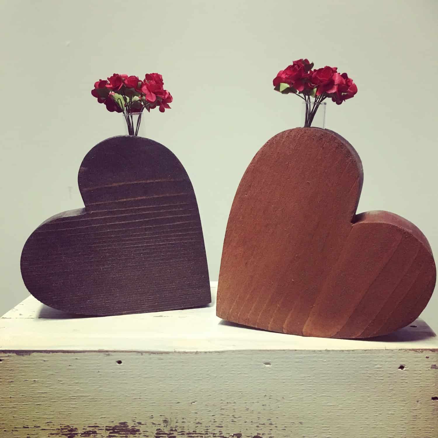 Wood Heart vase Wood Heart vase