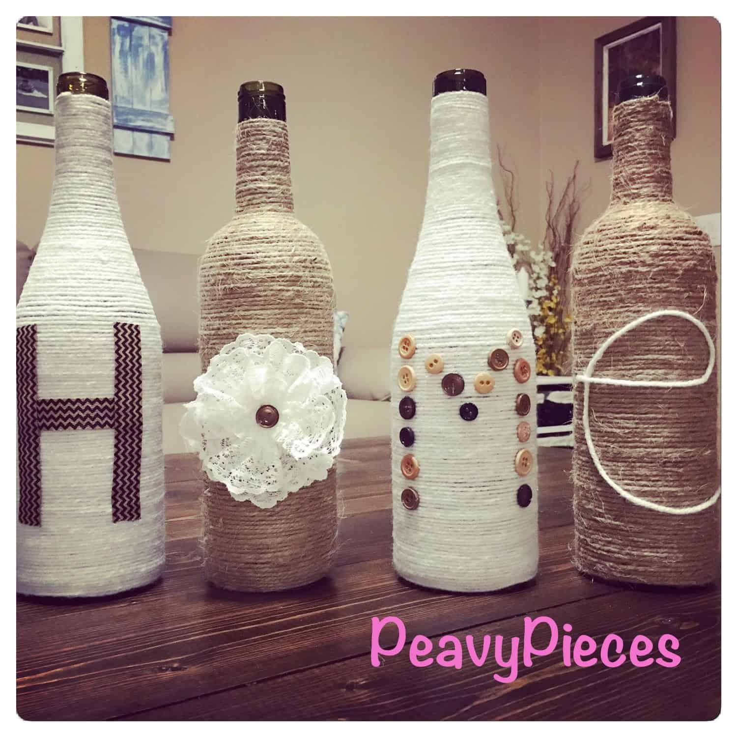 Twine HOME wine bottle vases Twine HOME wine bottle vases